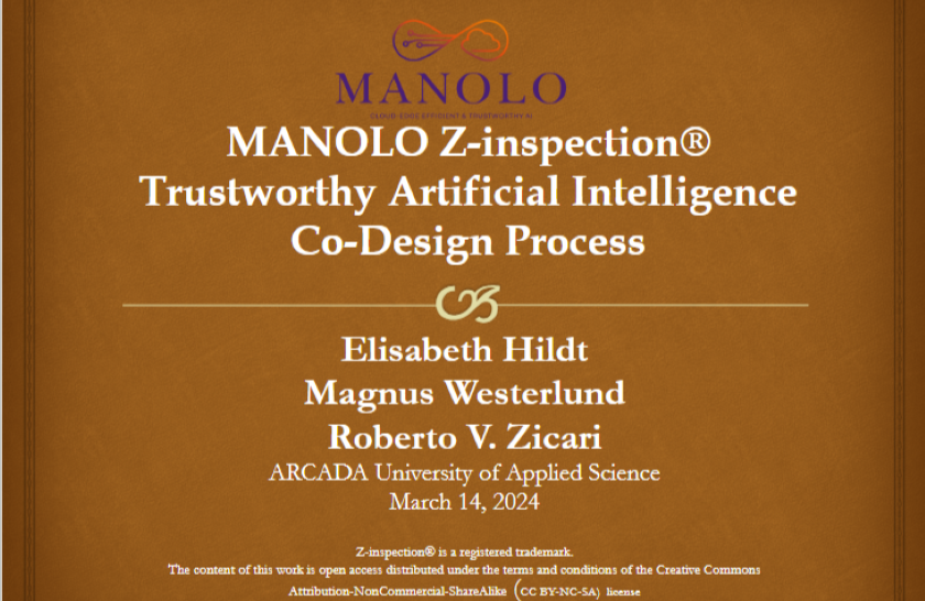 Thumbnail image of the post: MANOLO Z-inspection® Trustworthy Artificial Intelligence Co-Design Process.