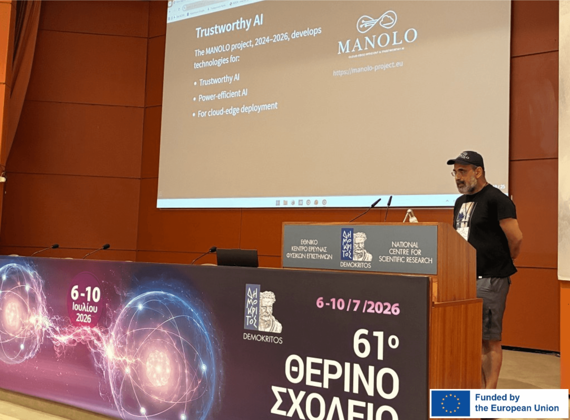 Thumbnail image of the post: MANOLO showcases Trustworthy AI approaches at the 61st Summer School of NCSR Demokritos.